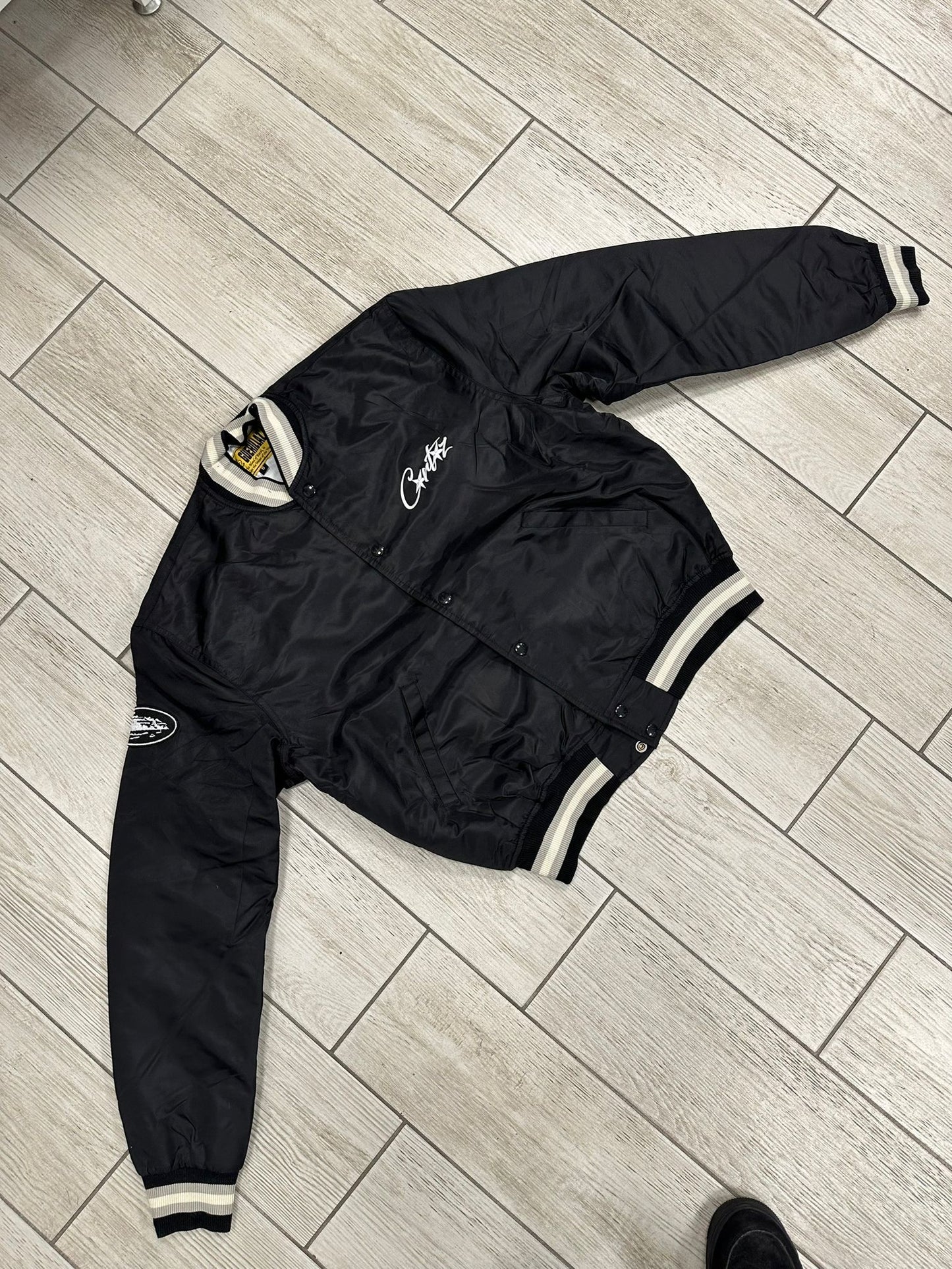 Corteiz Stadium Jacket Black