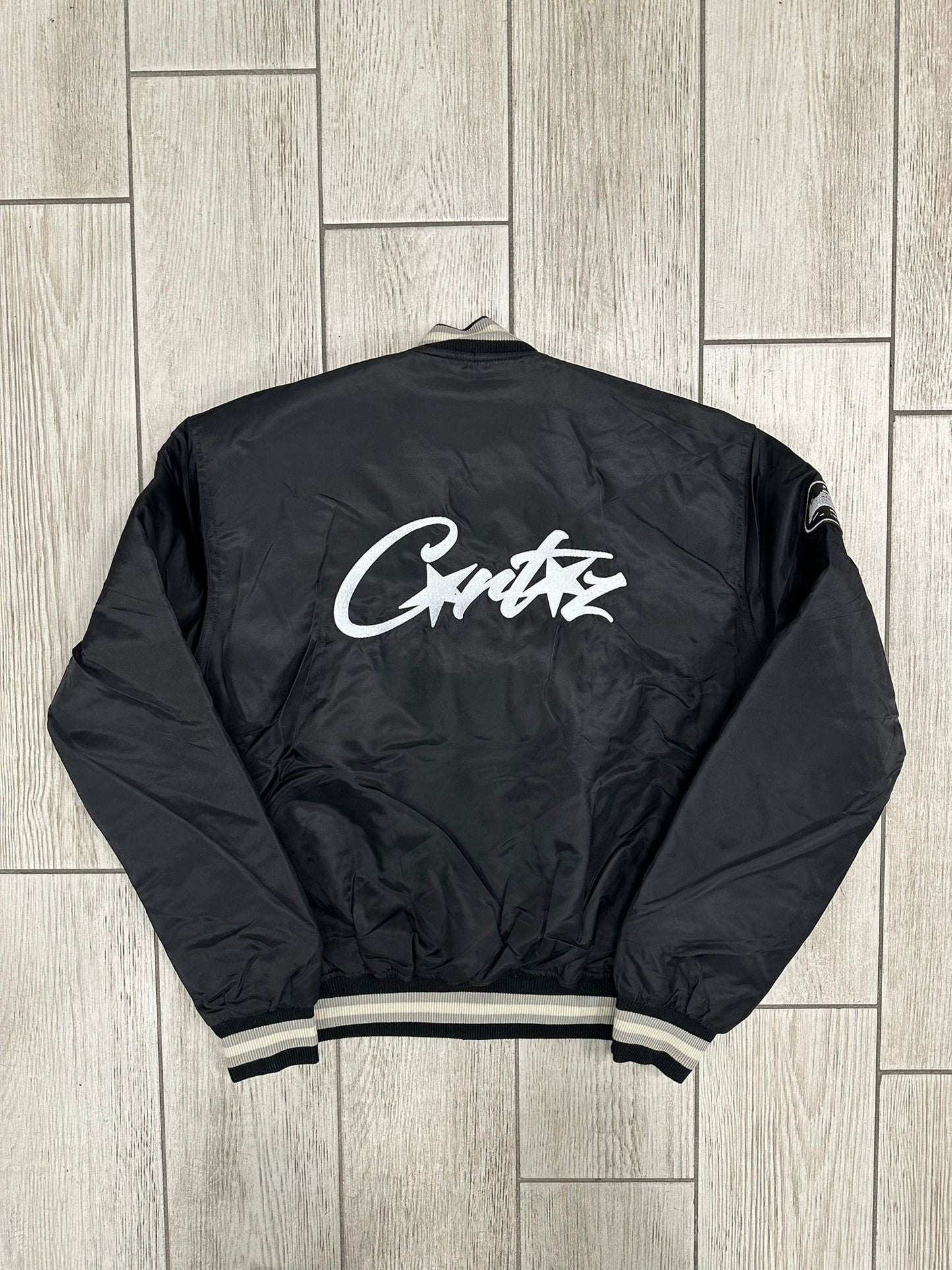 Corteiz Stadium Jacket Black