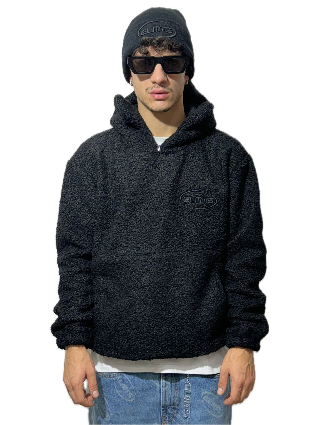 Hoodie Fleece Teddy black