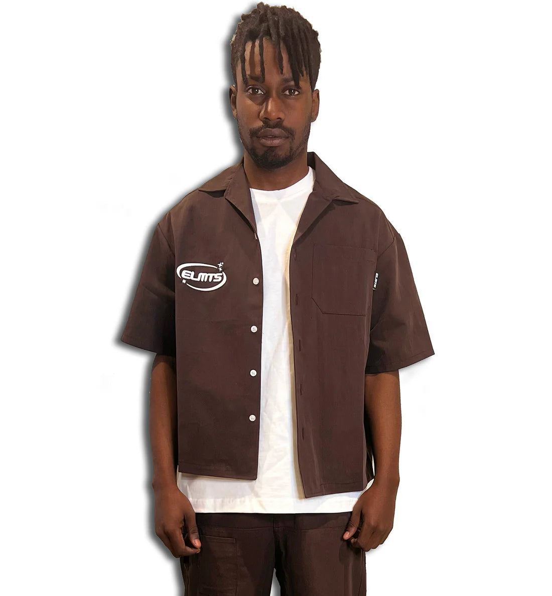 Jacket embroidered Chocolate