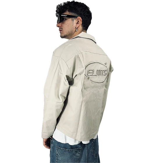 Jacket embroidered Long Sleeve Sand