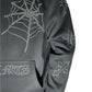 Lightning And Crosses Black Hoodie Crystal White