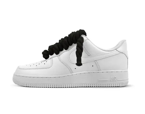 Nike Air Force 1 Rope Laces Custom Black