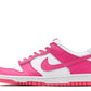 Le Dunk Low Active Fuchsia (GS) sono delle sneaker basse, parte della collezione Dunk di Nike. Questo modello è progettato appositamente per le giovani sneakerhead, essendo disponibile nella misura Junior. La colorazione predominante è il vivace fucsia, che si estende sulla tomaia in pelle e sulla suola in gomma.