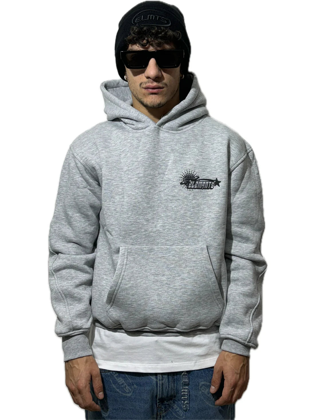 Perfect Hoodie Policot World Line Grey/Black