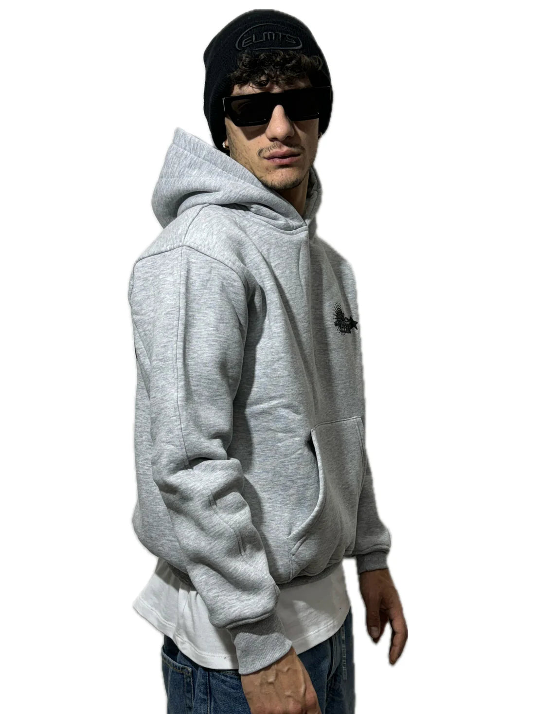 Perfect Hoodie Policot World Line Grey/Black