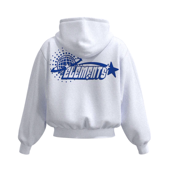 Perfect Hoodie Policot World Line White/Royal