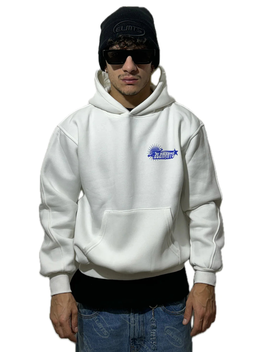 Perfect Hoodie Policot World Line White/Royal