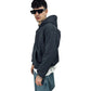 Perfect Hoodie Full Zip Piombo