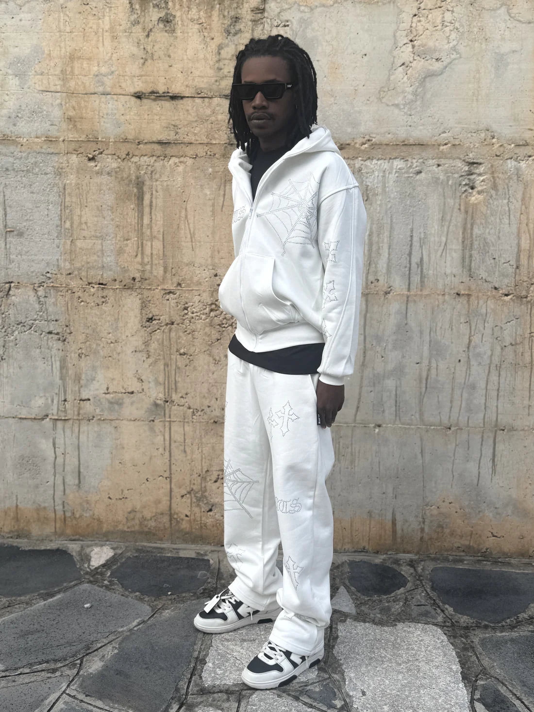 Tracksuit Lightning & Crossess Cristal Limited Edition White