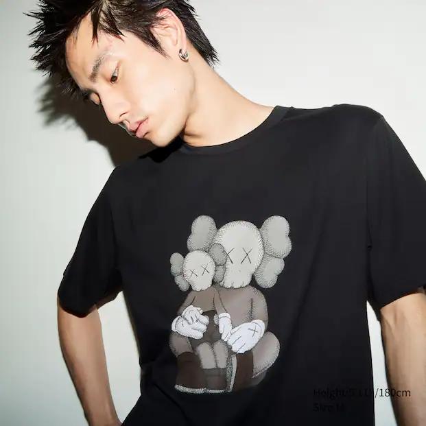 KAWS x Uniqlo Graphic T-Shirt Black